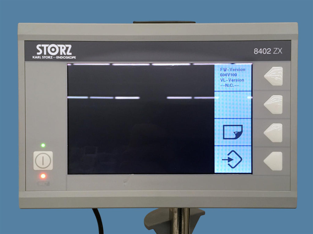 Karl Storz 8402 ZX C-MAC Video Laryngoscope Monitor w/ Rolling Stand & PSU