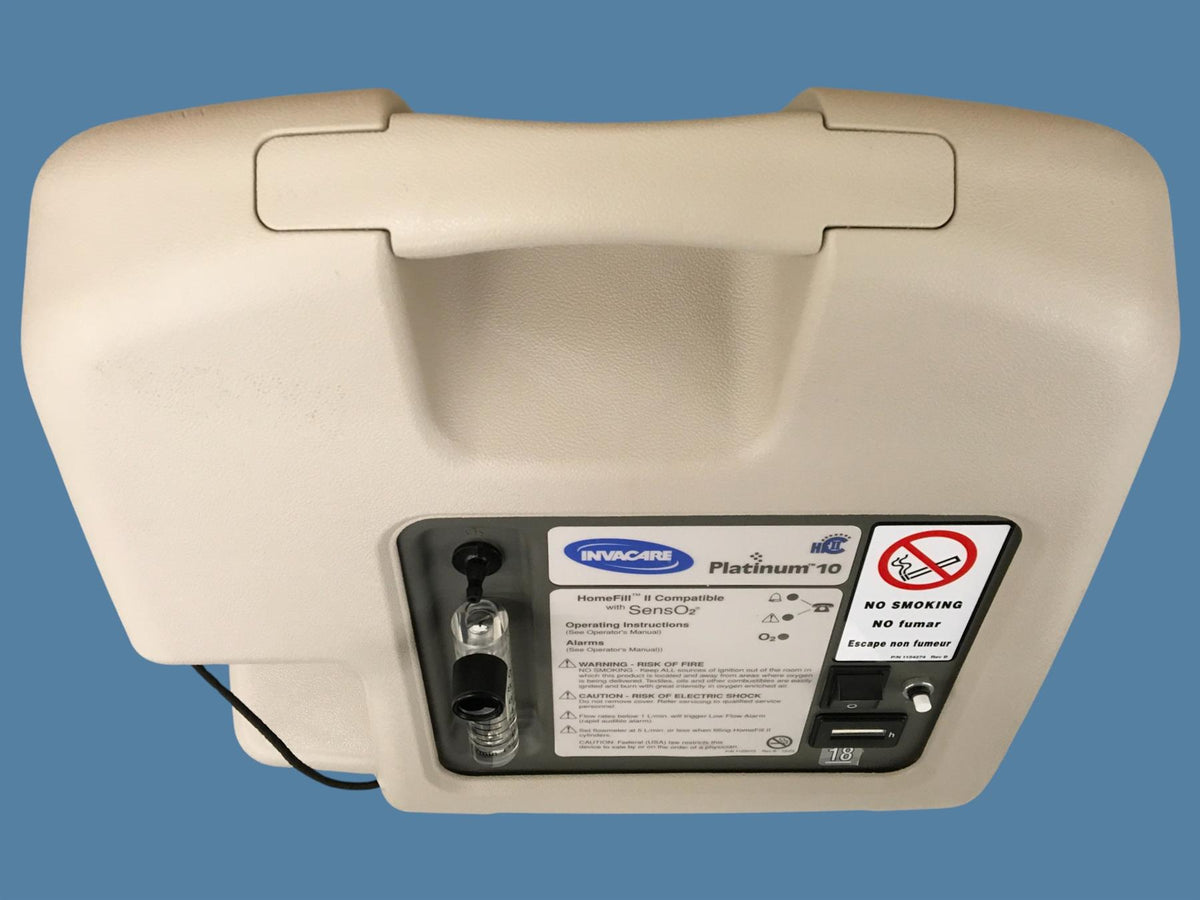 Invacare Platinum 10 - 10 Liter Oxygen Concentrator (6,567 Hours)
