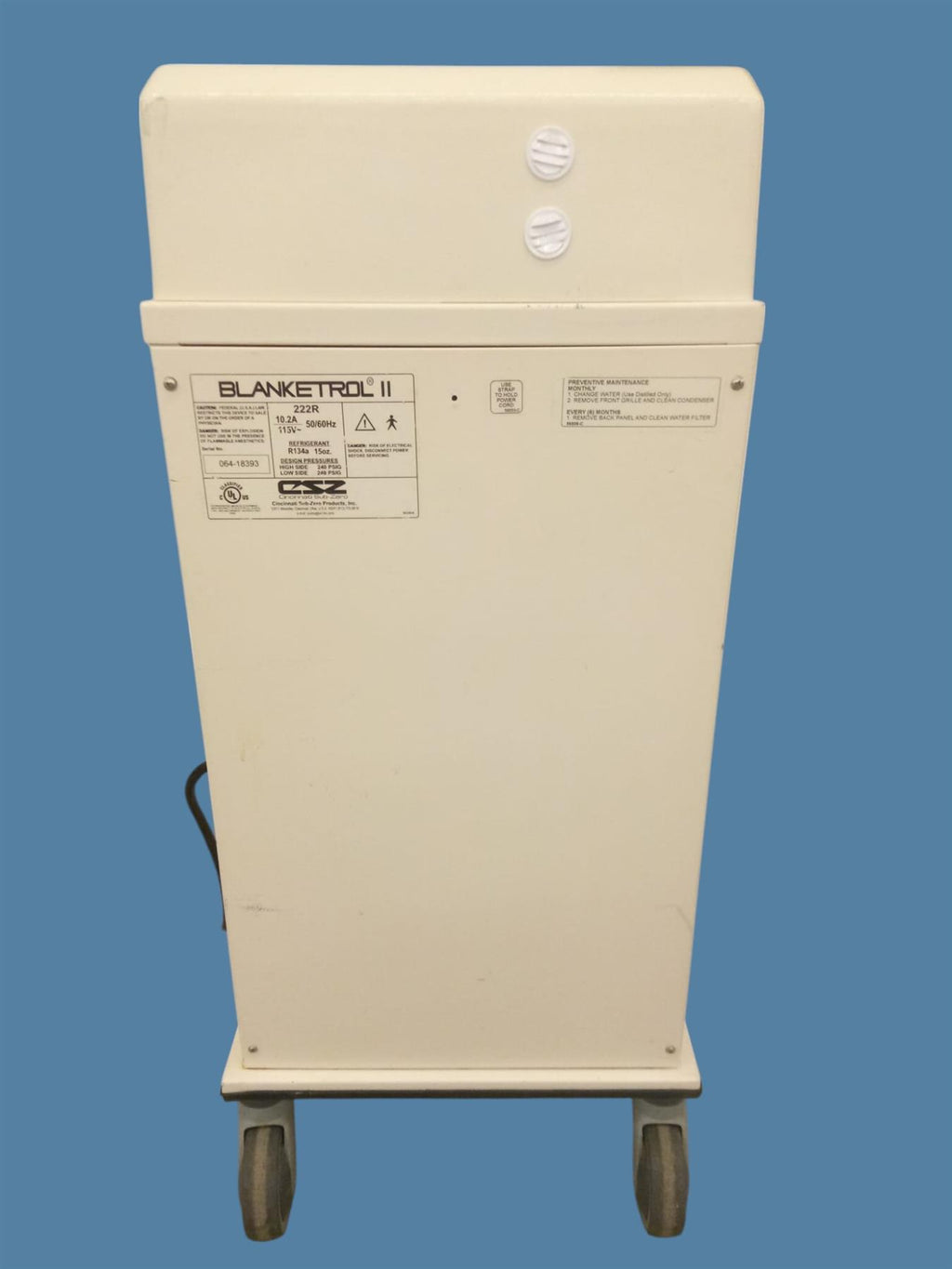 Cincinnati Sub-Zero Blanketrol II 222R Therapeutic Hyper/Hypothermia System