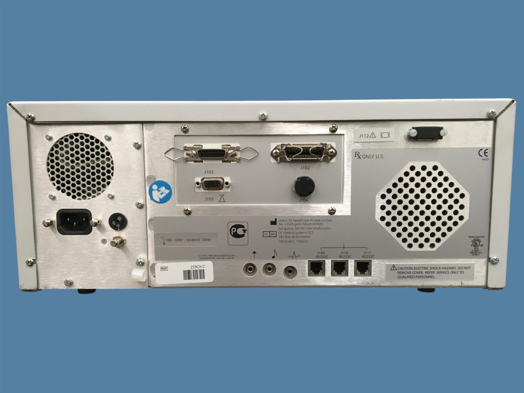 Wipro GE Healthcare 259CX-C Corometrics 250cx Series Fetal Monitor