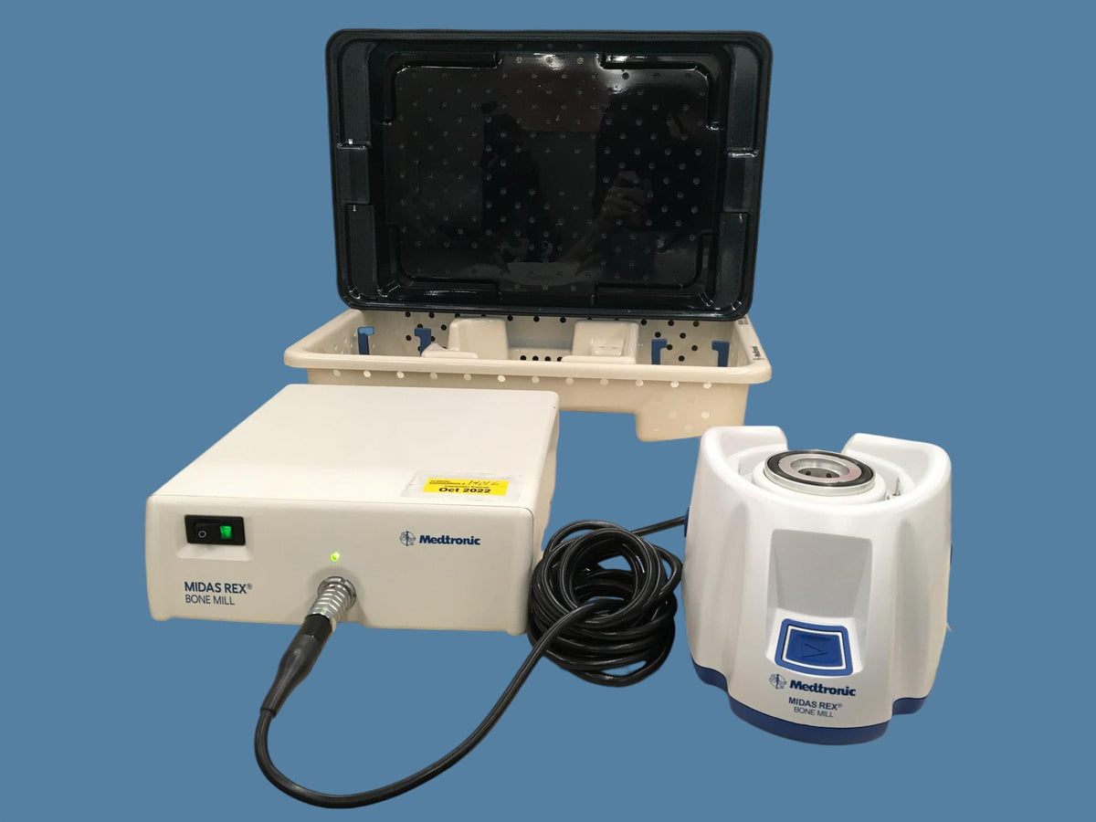 Medtronic Midas Rex Bone Mill BM110 w/ Console BM120 & Case BM130 (Set)