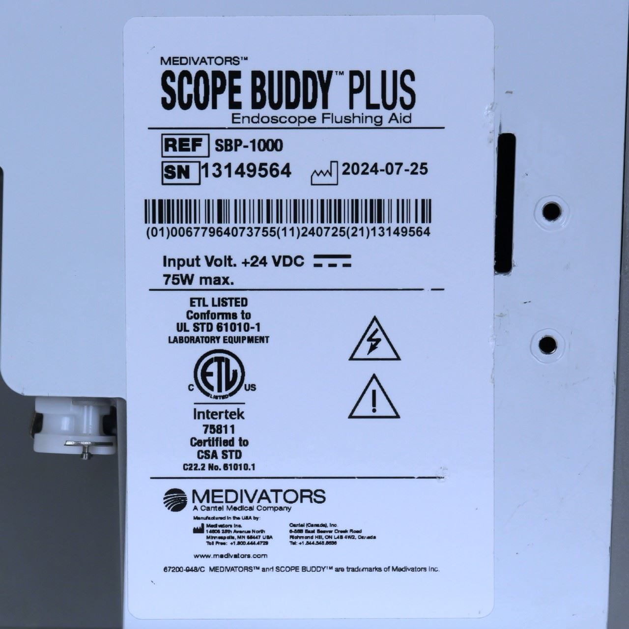 Medivators Scope Buddy Plus Endoscope Flushing Pump
