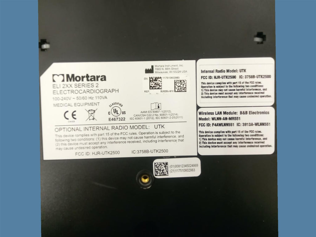 Mortara ELI 250c Patient Interpretive Resting Electrocardiograph