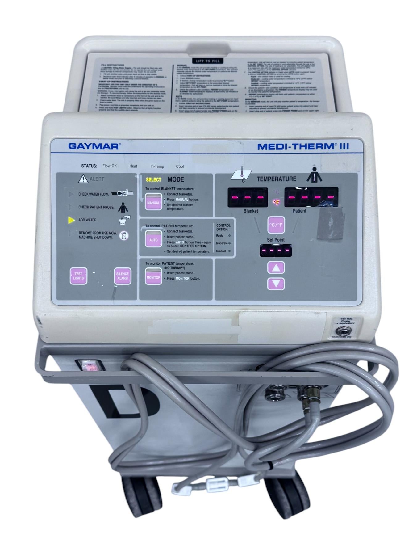 Gaymar Medi-Therm III Automatic/Manual Hyper/Hypothermia System