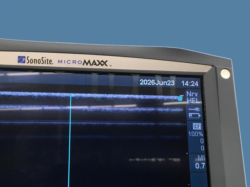 FujiFilm SonoSite MicroMaxx Ultrasound System w/ HFL38/13-6 Probe & Sony Printer