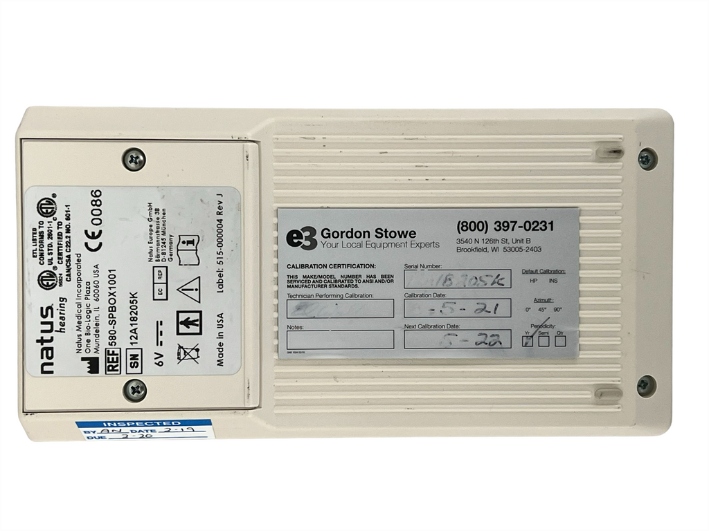 Natus Hearing Bio-Logic Scout Sport 580-SPBOX1001