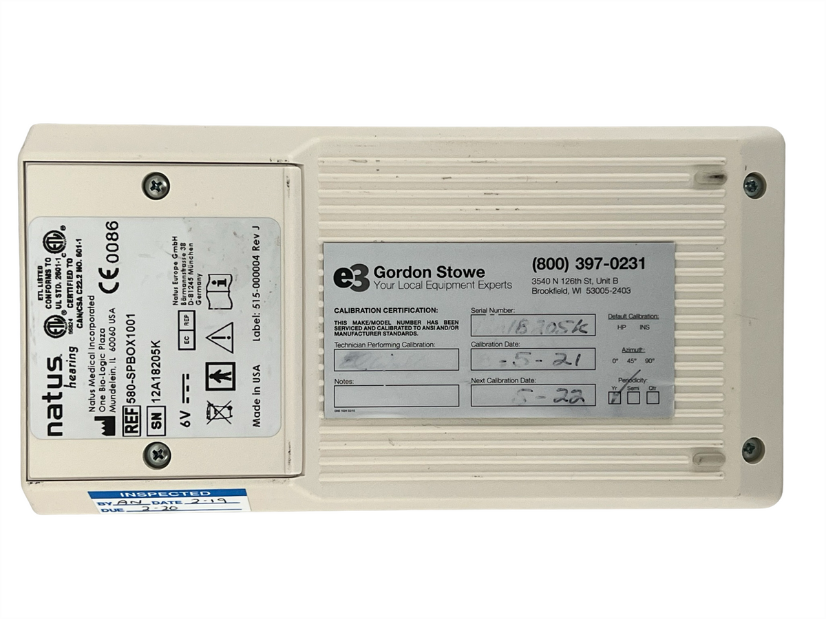 Natus Hearing Bio-Logic Scout Sport 580-SPBOX1001