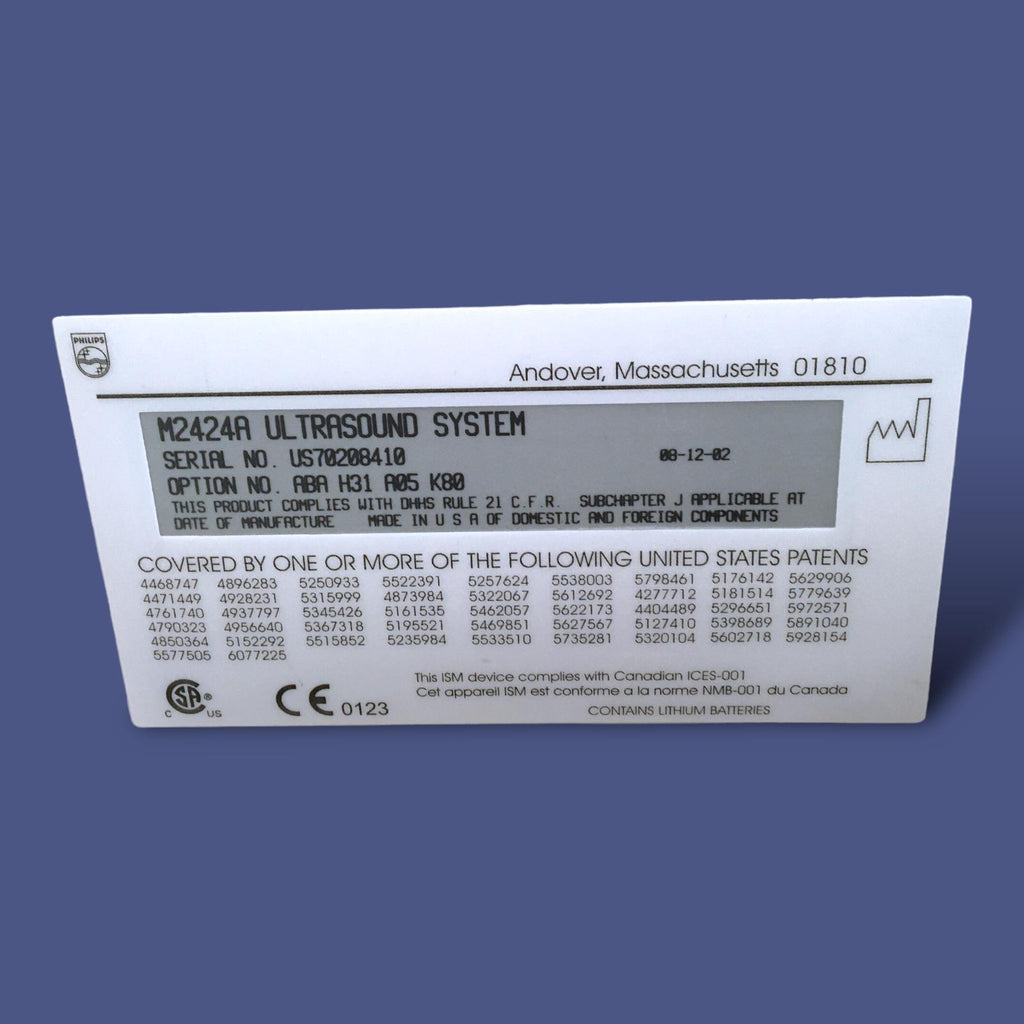 Philips Sonos 5500 M2424A Ultrasound System