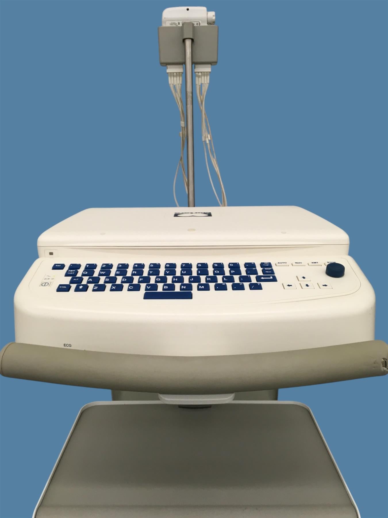Mortara ELI 350 Electrocardiograph w/ Cart & WAM Module/Leads