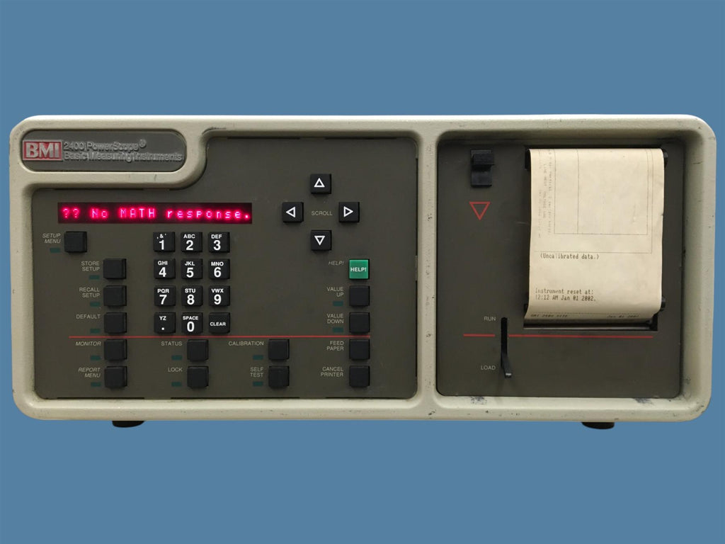 BMI 2400 PowerScope Precision Powerline Disturbance Analyzer / Recorder (READ)