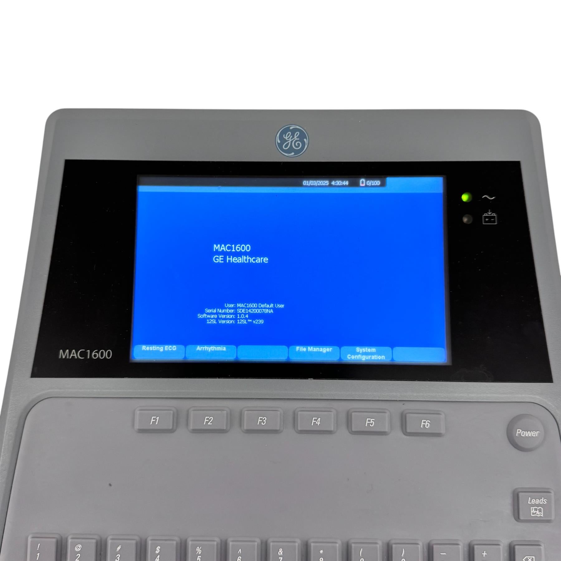 GE Healthcare MAC 1600 ECG Analysis System