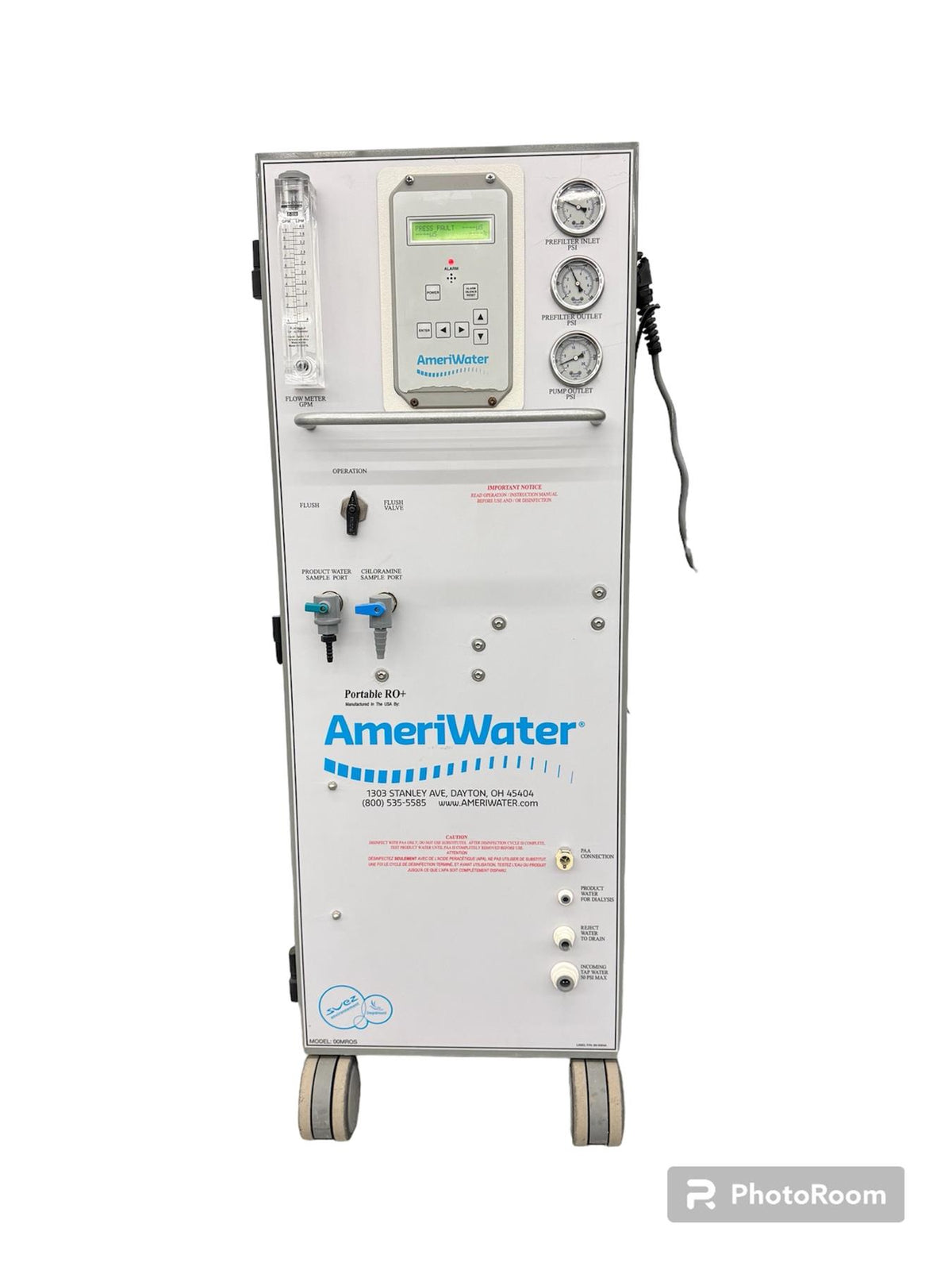 AmeriWater Reverse-Osmosis Water Filtration Cart 00MROS
