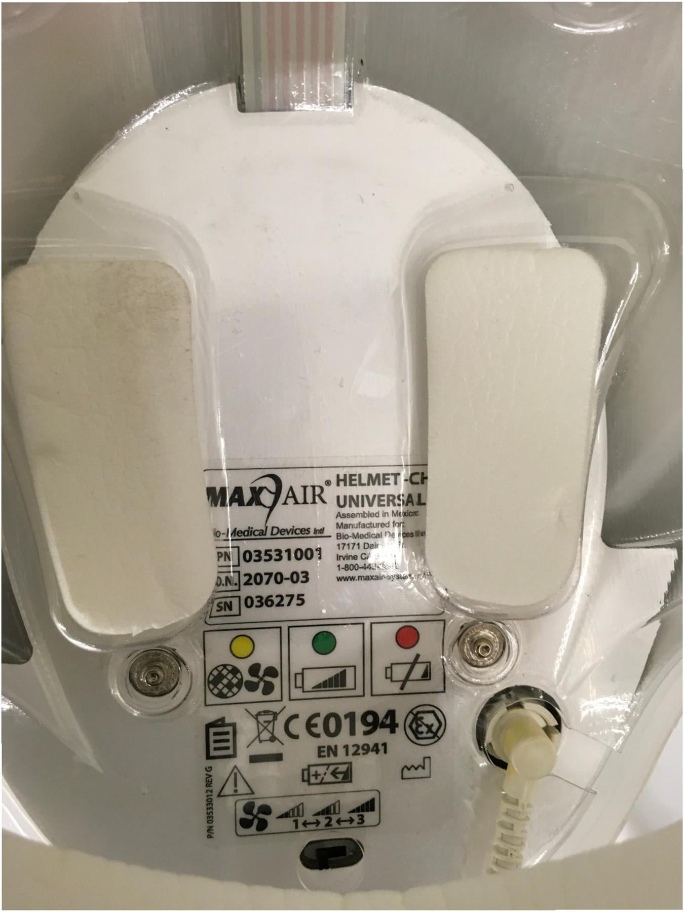 MaxAir CAPR System Bundle w New Filter Cuffs Comfort Strips & 2500-36TSC Battery