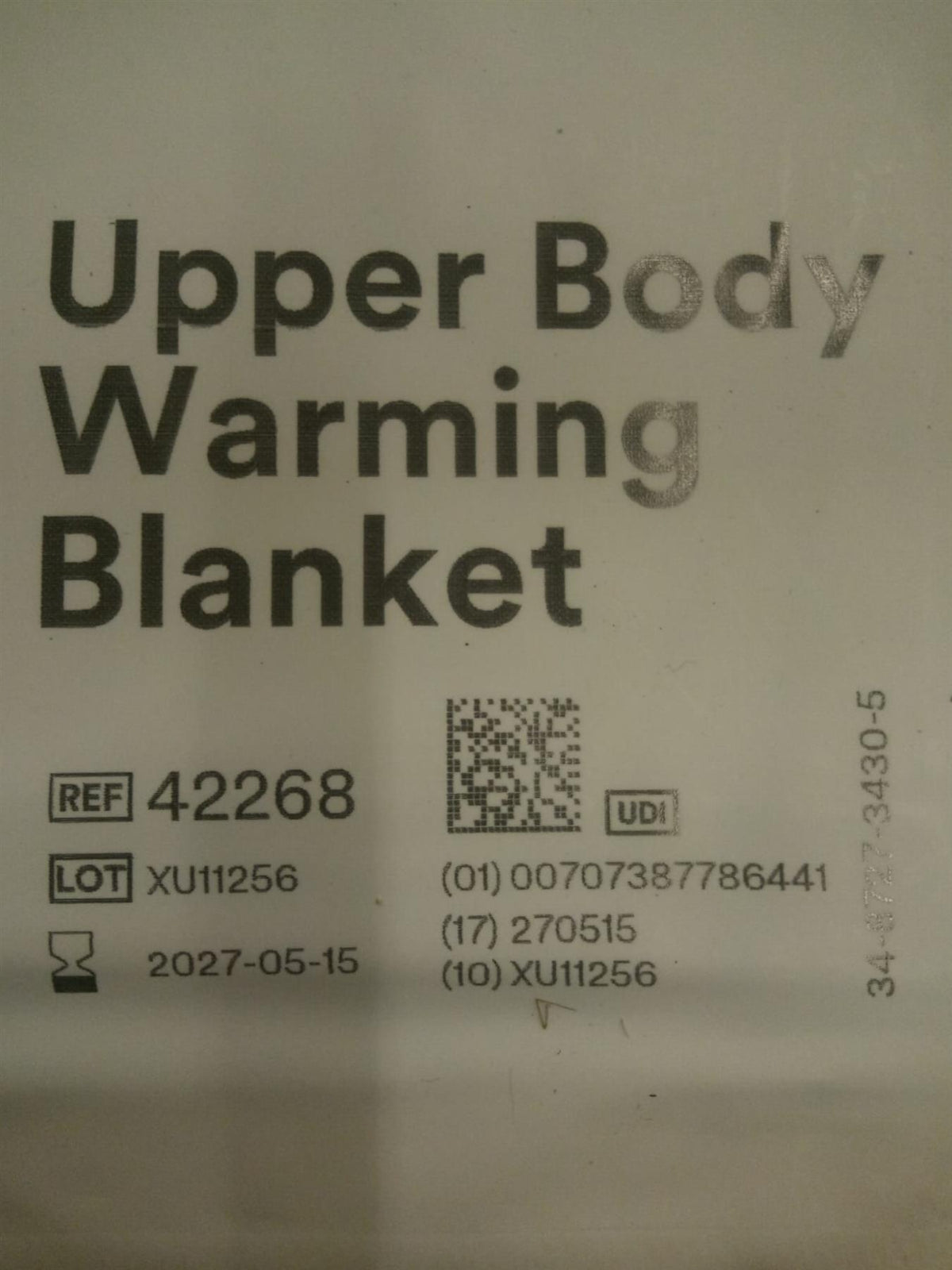 3M Upper Body Warming Blanket for Bair Hugger Warming Unit, REF 42268, EXP. 2027-05-15