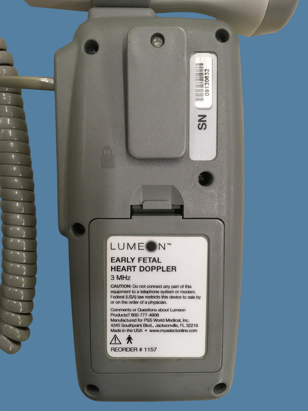 McKesson Lumeon 1157 Digital Doppler Handset w/ 3 MHz Probe