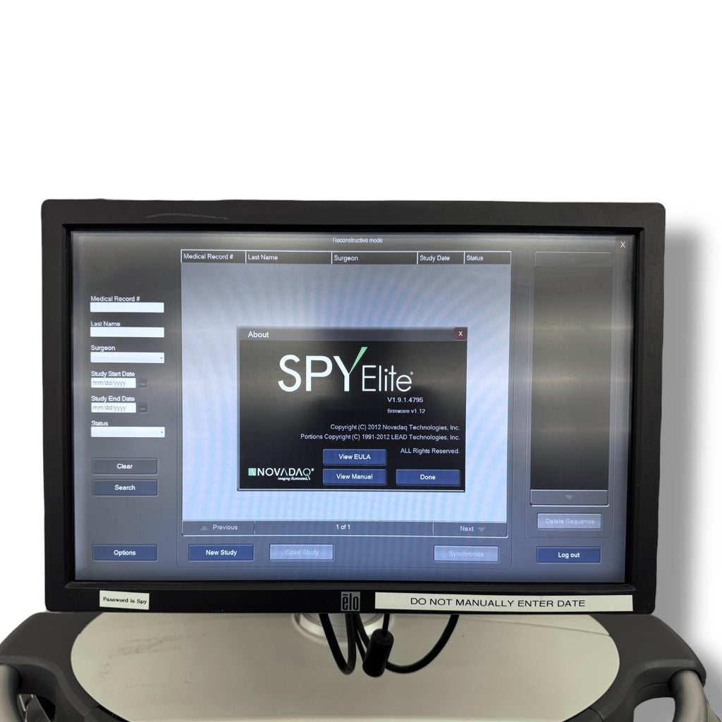 2013 Model Novadaq SPY Elite LC3000 Fluorescence Imaging System