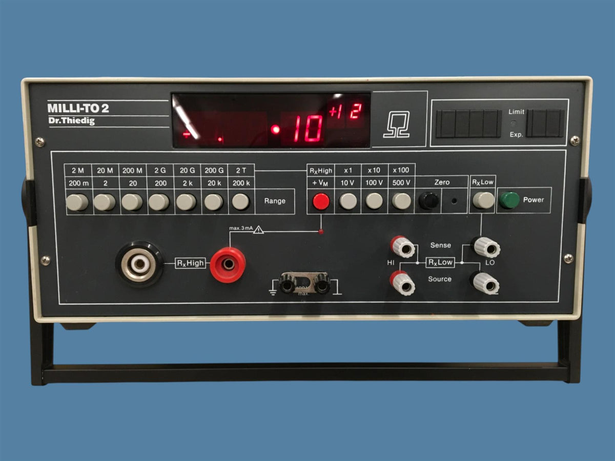 Dr. Thiedig Milli-To 2 Wide Range Resistance Meter (2 Milliohm to 2 Teraohm)