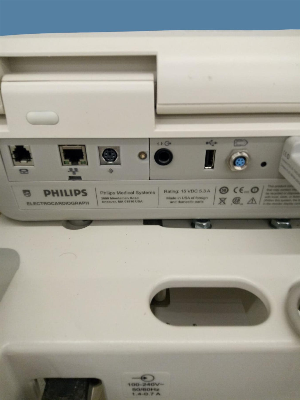 Philips PageWriter TC70 Color TouchScreen ECG/EKG Machine + Cart/WiFi/PowerSpply