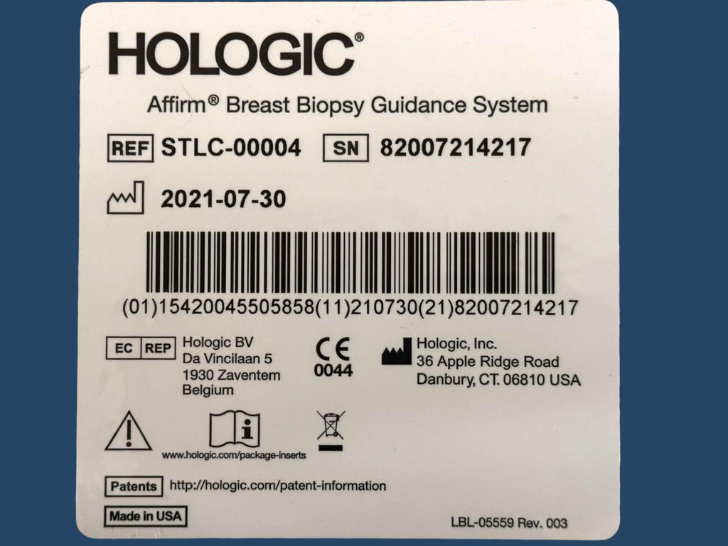HOLOGIC Affirm Breast Biopsy Guidance System STLC-00004 (2021)
