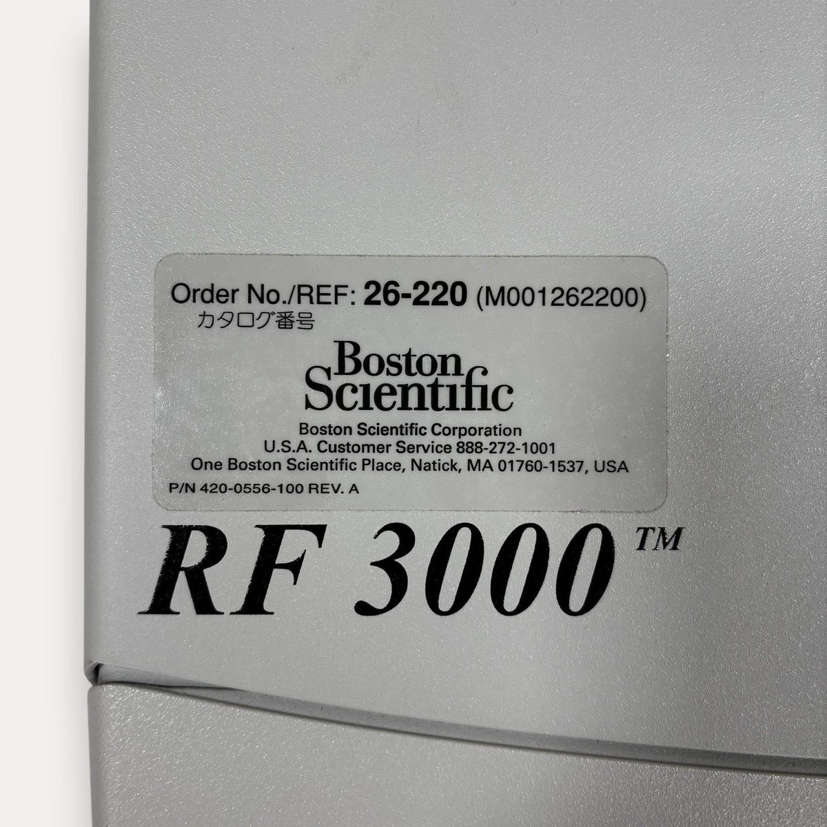 Boston Scientific Radiofrequency Generator RF 3000 26-220