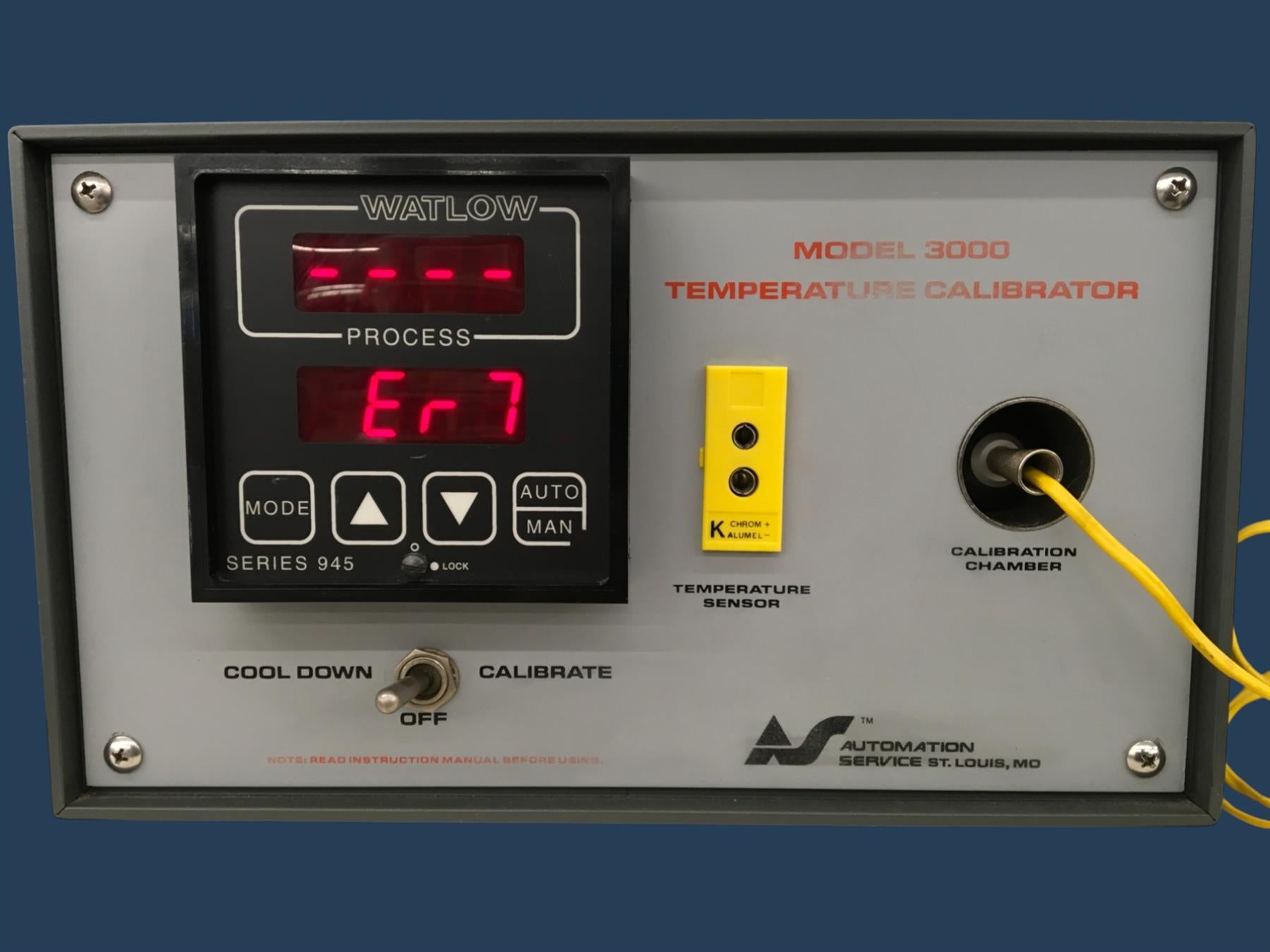 Automation Service Model 3000 Temperature Calibrator w/ Type-K TC Probe (READ)