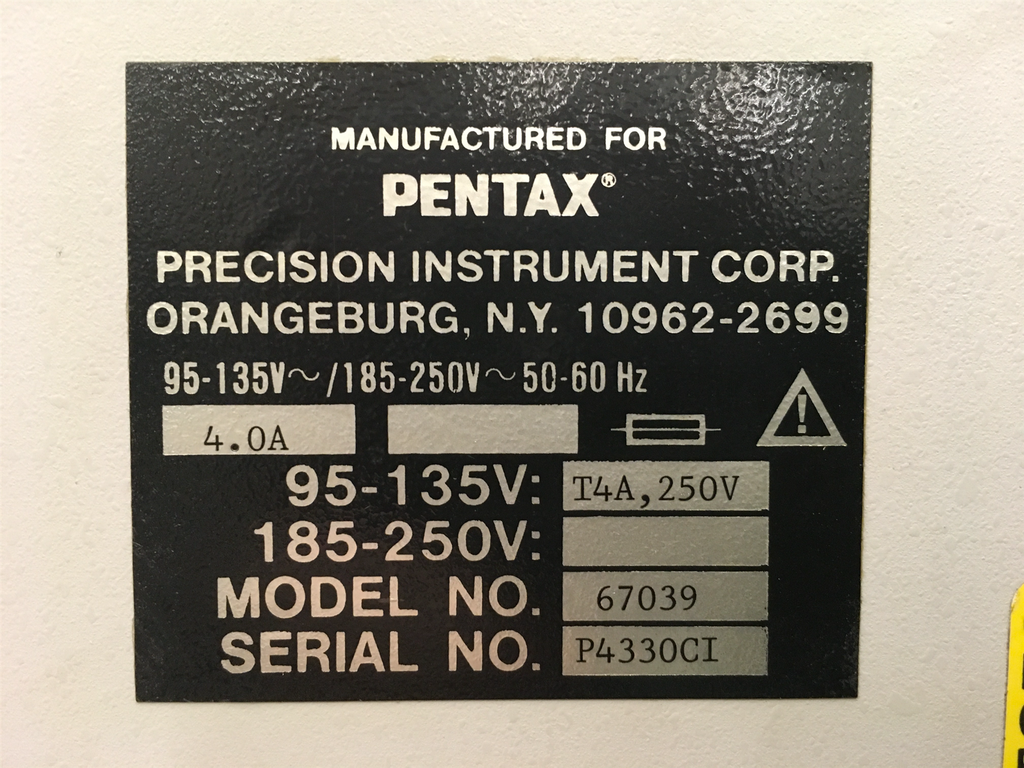 Pentax CGI-4000 Combination Generator/Irrigator, Model No. 67039