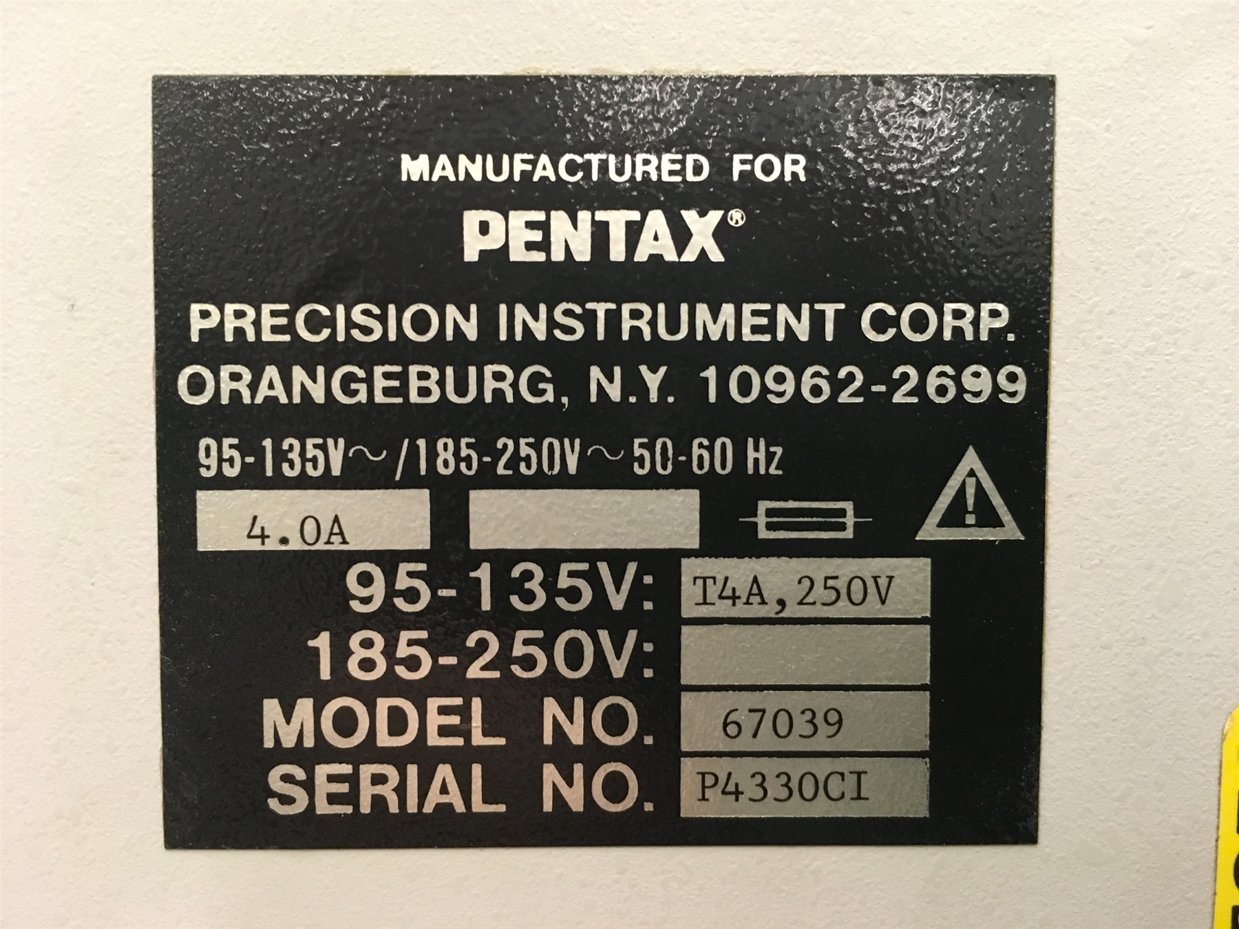 Pentax CGI-4000 Combination Generator/Irrigator, Model No. 67039
