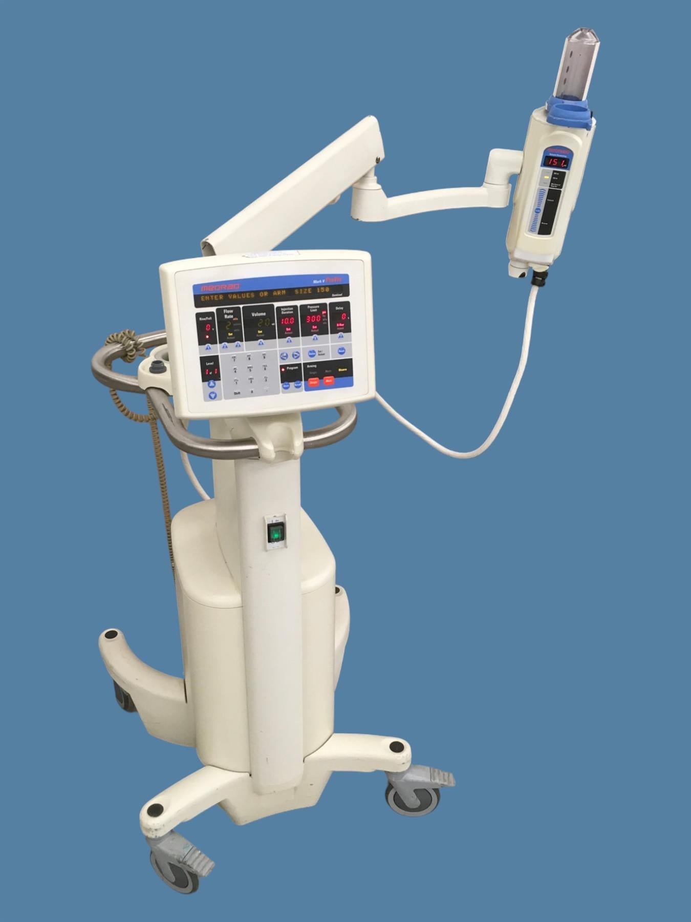 Medrad Mark V ProVis CT Injection System w/ PPD Cart, 4710-7 Head, PD Controller