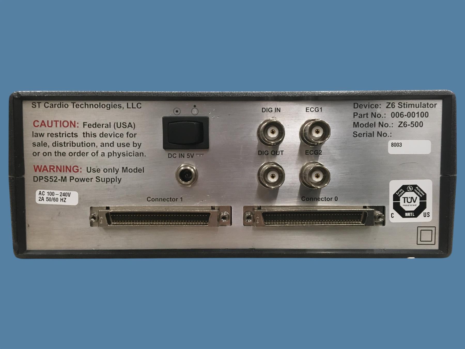 ST Cardio Technologies Z6 Stimulator (Z6-500) Pulse Generator