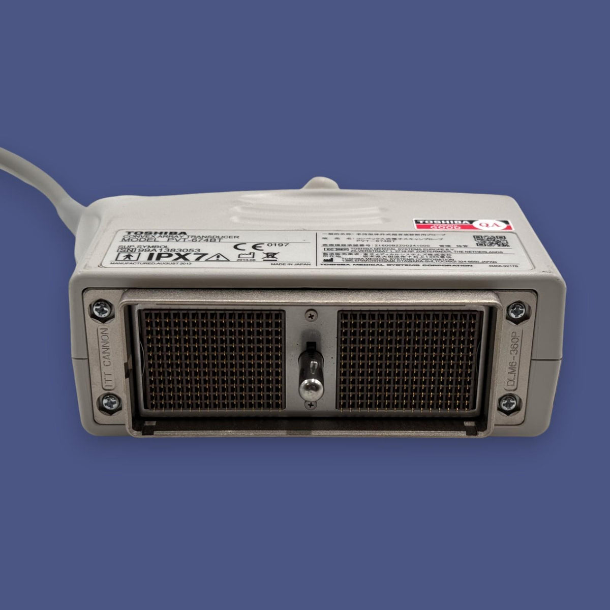 Toshiba PVT-674BT 6MHz 10C3 Convex Array Ultrasound Transducer