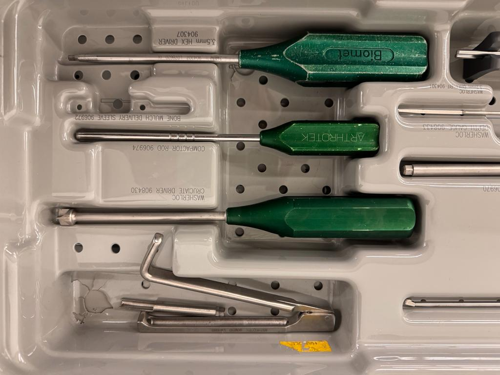 Arthrotek Zimmer Biomet  ACL Trays Arthroscopy Orthopedics Trauma Tray 1 & 2