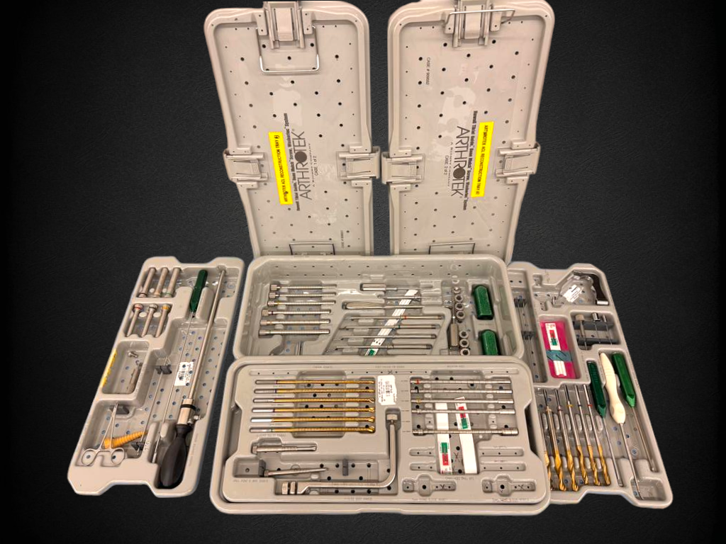 Arthrotek Zimmer Biomet  ACL Trays Arthroscopy Orthopedics Trauma Tray 1 & 2