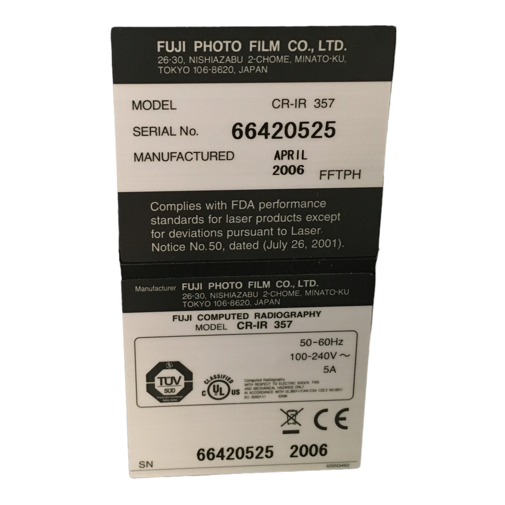 FujiFilm FCR Carbon X Computed Digitizer Workstation CR-IR 357
