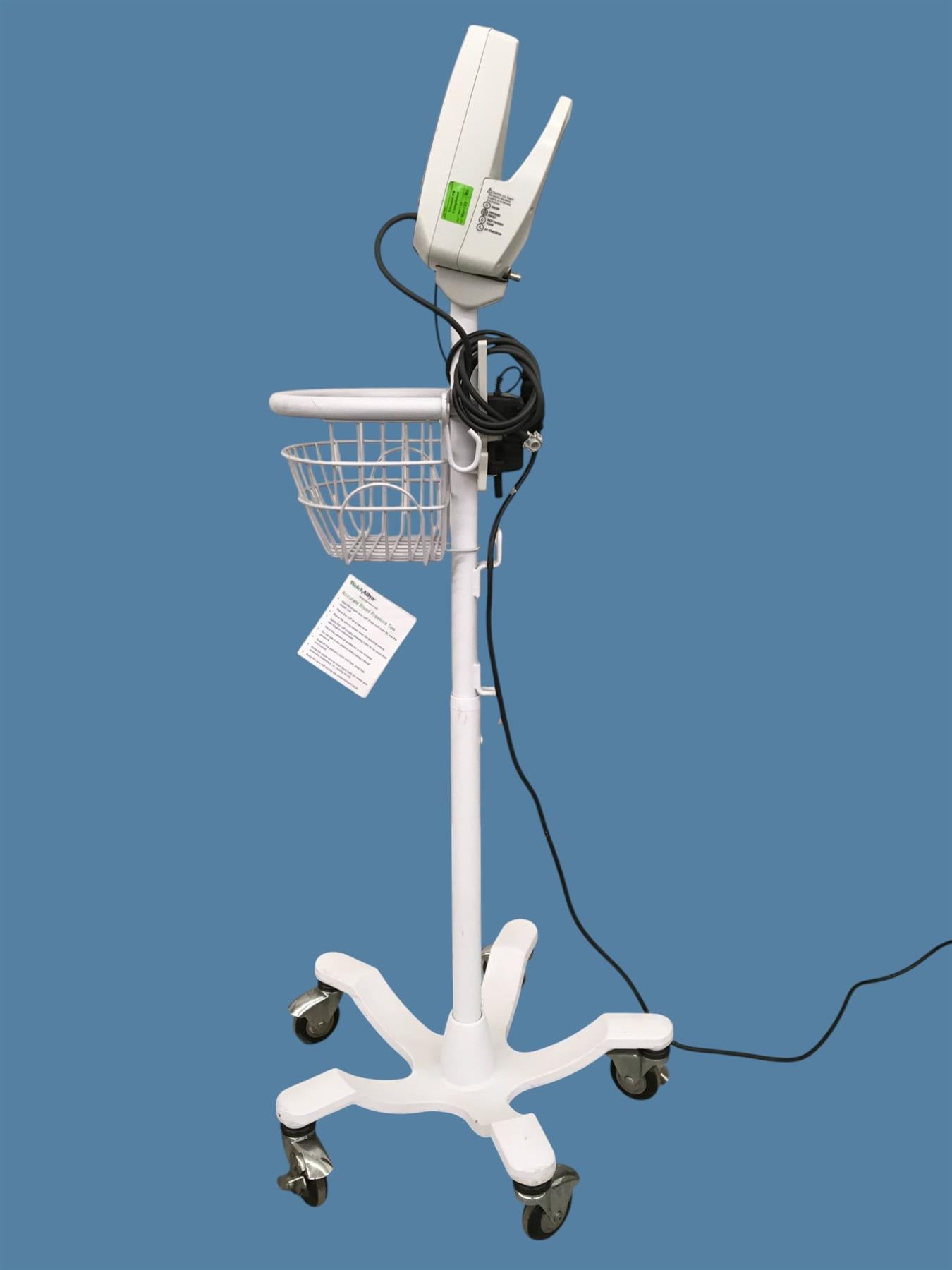 Welch Allyn Spot Vital Signs 42N0B Patient Monitor w/ Cart & Power Supply