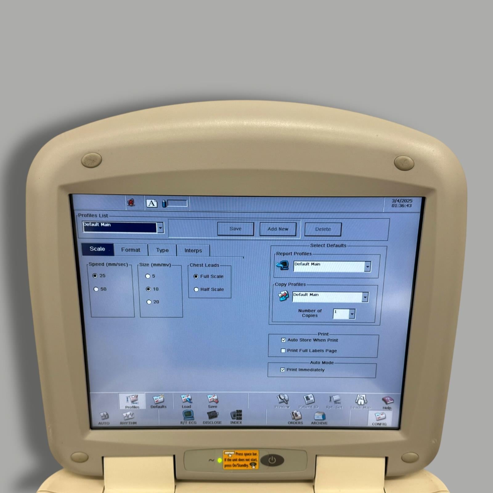 PHILIPS Page Writer Touch Interpretive EKG Machine