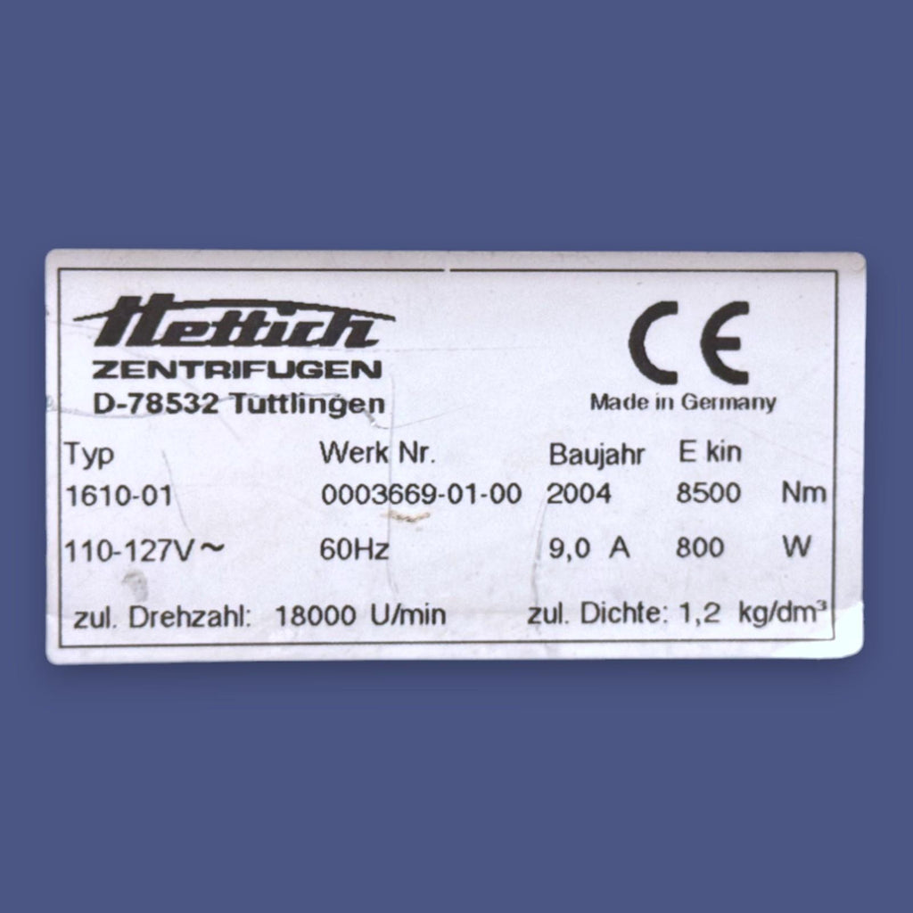 Hettich Zentrifugen Universal 32R Refrigerated Benchtop Centrifuge