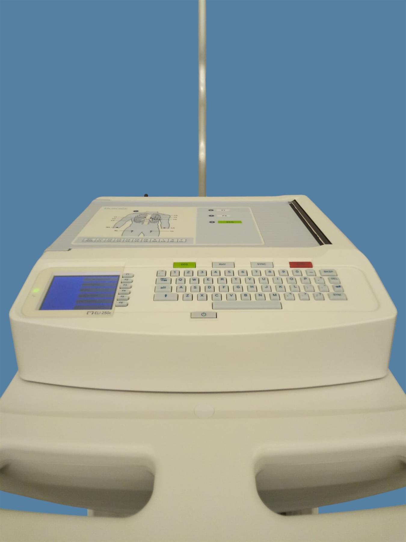 Mortara Burdick ELI 250c ECG/EKG w/ Wireless Acquisition Module & ELI Cart