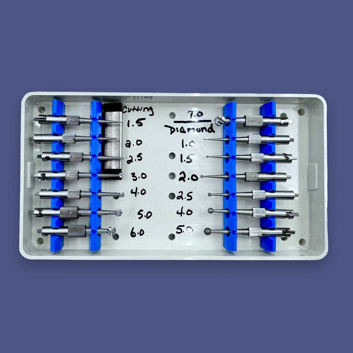 Stryker TPS 11-Piece Carbide Bur Set w/ Sterilization Tray 5700-099-003