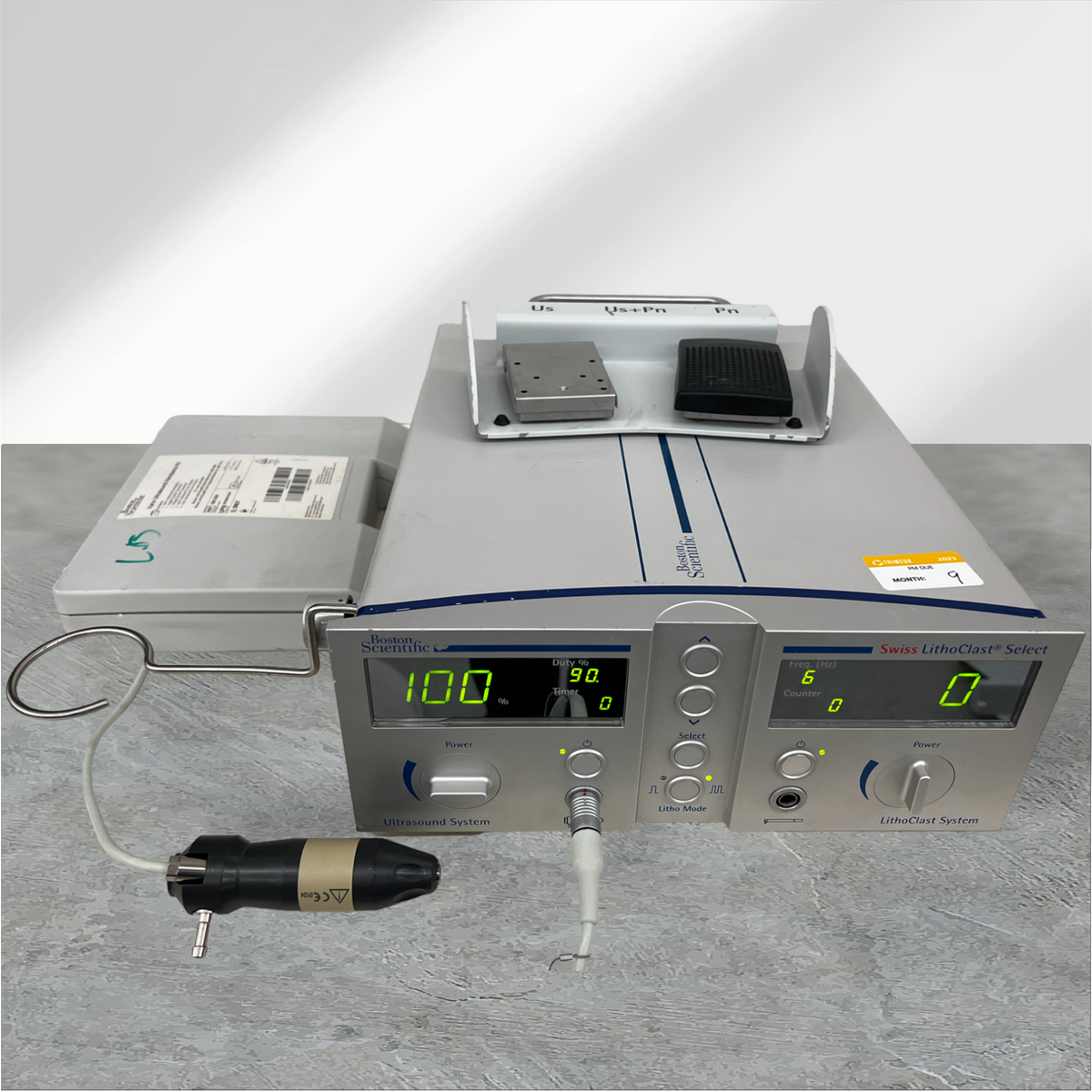 Boston Scientific Swiss LithoClast Intracorporeal EMS SA CH-1260 Nyon Lithotripter W Vario Ultrasound Handpiece 840-304