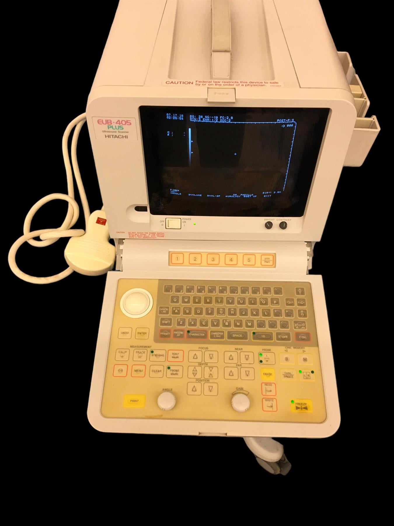 HITACHI EUB-405B PLUS ULTRASOUND DIAGNOSTIC SCANNER
