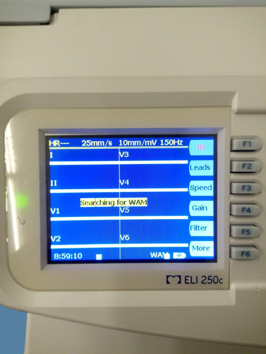 Mortara Burdick ELI 250c ECG/EKG w/ Wireless Acquisition Module & ELI Cart