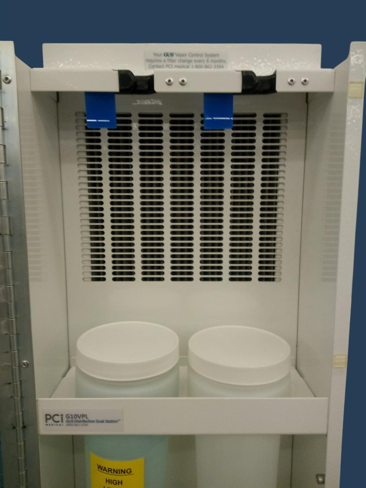 GUS Vapor Control System/Disinfection Soak Station G10VPL w/ Disinfectant Warmer