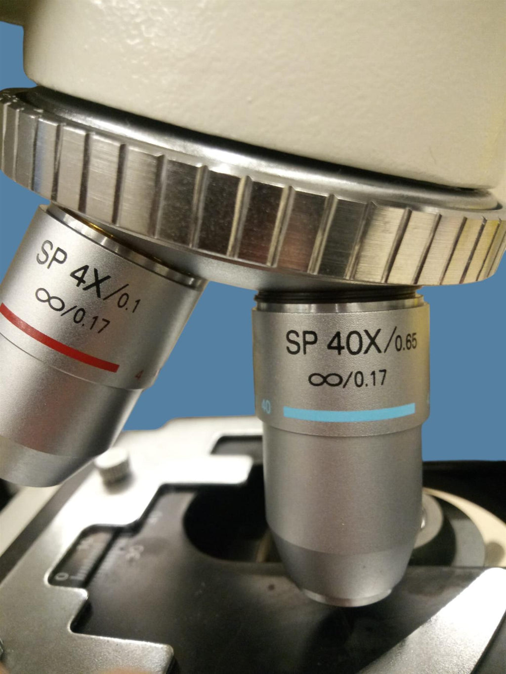 Trinocular Biological Compound Microscope w/ 4x, 10x, 40x, 100x Objectives