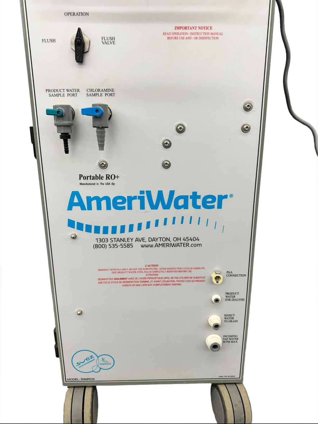 AmeriWater Reverse-Osmosis Water Filtration Cart 00MROS