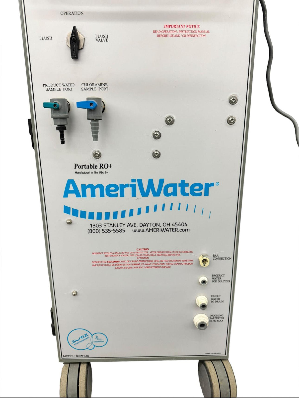 AmeriWater Reverse-Osmosis Water Filtration Cart 00MROS